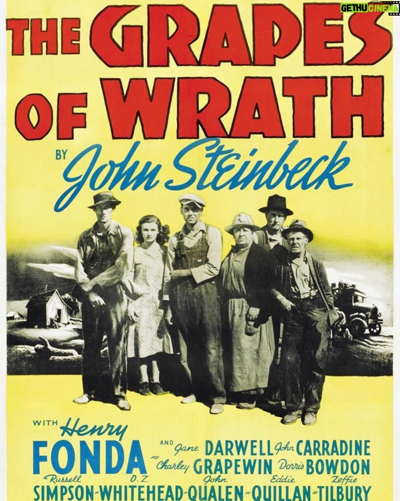Justine Bateman Instagram - Next in #FilmClub is John Ford’s THE GRAPES OF WRATH (1940). Watch beforehand and come discuss Mon 3/4, 4pPT on @Clubhouse. Link in bio.