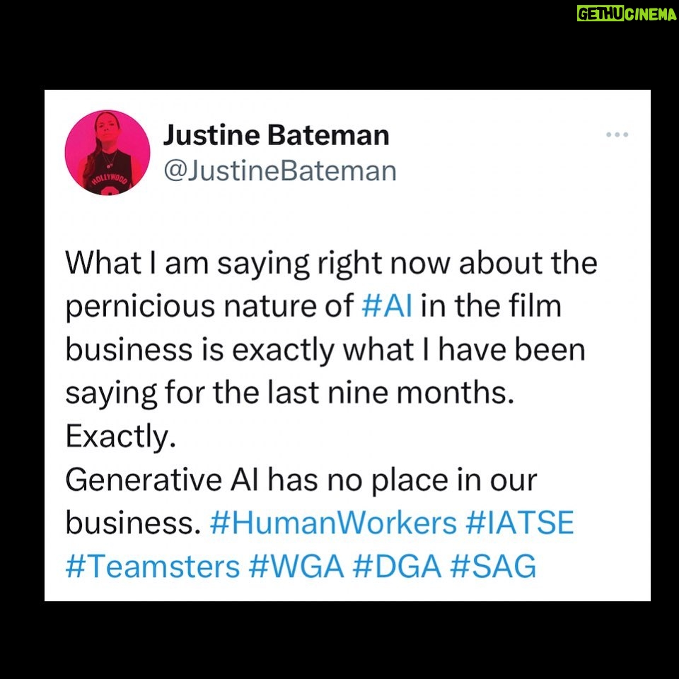 Justine Bateman Instagram - My message has stayed the same.