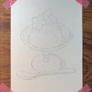 Kailene Falls Instagram - Sakura Pudding
🌸🍮桜プリン🍮🌸

Sakura desserts are some of my very favorite to paint! This year, I visited “Sunny Days Pudding Cafe ( @sunnydays_pudding ) in Ikebukuro, Tokyo after seeing their cute seasonal sakura pudding on an Instagram Reel. While Japanese pudding is generally similar to flan, this pudding was based off a different style of pudding called “milk pudding.” Instead of egg to thicken as a thickening agent, simple gelatin and milk are combined, allowing for a silky texture with a mild milk flavor that makes an easy base for other flavors… in this case, cherry blossom! Of course I ordered the pudding alongside a sakura float for a perfect spring afternoon dessert!

桜スイーツを描くのが大好き！今年は池袋の @sunnydays_pudding をインスタグラムで発見して、季節限定の桜プリンを食べに行きました。ミルクプリンがベースだったので、パンチが強い桜味をまろやかにしてくれて、絶妙な場ならす！もちろん、店の桜フロートも頼んだので、完璧な春のアフタヌーンスイーツ！