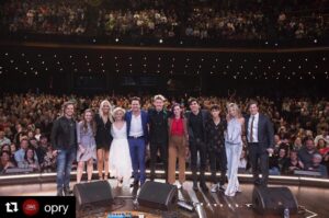 Kaitlin Doubleday Instagram - Never in a million years did I think I’d get to sing on this stage. By far the scariest thing I’ve ever done! Lucky to be a part of this family @nashvillecmt