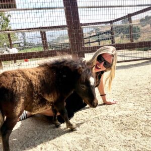 Kaitlin Doubleday Instagram - I’ve found my happy place guys, all I need are a couple of baby miniature pigme’s and pony’s (oh and a few miniature cows, a baby stallion and llama not pictured) I’m movin in! @evansilverberg and @kaththeblonde