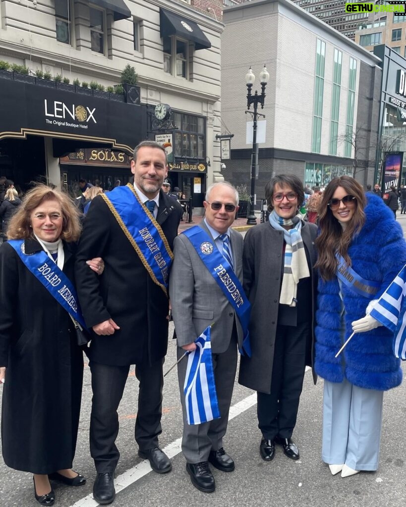 Kalomoira Sarantis Instagram - Thank you, Boston, for the incredible honor of being your Grand Marshal for the Greek Independence Day Parade. I felt so welcomed by everyone and am so proud to be Greek. 🤍💙 Ζητώ Ελλάς 🇬🇷