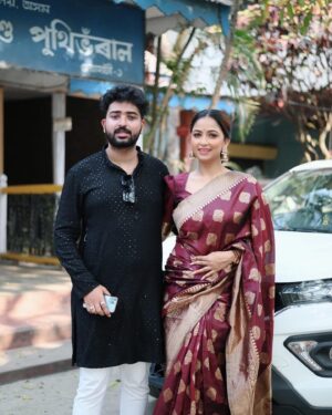 Kalpana Kalita Instagram - স্বাৱলম্বী নাৰী বঁটা ২০২৪🙏🙏 Pics by @mr_uday_borah_  Mua by @makeup_artist_karan