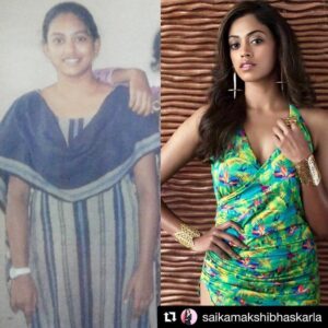 Kamakshi Bhaskarla Instagram - It all begun 3 years ago!
.
.
.
I am super proud of my journey for the past 3 years. It’s my story to tell, and I’d like to share it and most importantly about the people who had my back and push past my limits. One thing which challenged me is "gym". I am NOT athletic. I'm not really a "gym person". Being an aspirant of Miss India, my physically appearance has always hindered my confidence. It always made people question " how can a person with 83kgs be into the field, where appearance is the top most priority?" It always felt weird to hear someone else's thoughts on my weight. All as a medical student I knew and thought was to reduce my weight and  stay in healthy range of BMI. I was lost , helpless and unprepared. I entered the gym with only ray of hope and deciding to work hard. The real struggle began.I'm still working for betterment, I'm proud to say, it wouldn't have happened if this person didn't challenge me , didn't yell at me, didn't believe in me, didn't push my limits by saying 'consistency will work wonders'. I take pride in talking about this amazing trainer @gautamm_koppisetti .One can't thank you enough for the kind of encouragement and support you give. Because I personally believe a best trainer is not the one who has the ultimate knowledge , it's the one who can motivate people and make them believe that they can also be fit and look fab, by not giving up. Best trainer is the one who makes sure that his or her client is not giving up. And that credit goes to you, thank you @satishparyada for the constant guidance and support  you have  shown towards me. I feel more powerful, confident and most importantly i'm not scared of the future challenges I will face in this process of improvement. @sami.xform thank you for the valuable time you have spent on me, everyday and for making me fell comfortable. kudo's to you all.You all made me understand how important it is to make fitness a part of life.I feel super proud that I took a helpless time of my life and started this healthy habit. YAY 🙌 !