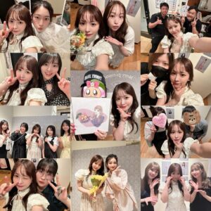 Kanako Hiramatsu Instagram - シュエットラテ最後のイベントでした💐
当日、関係者様も含めて約１３０名の方が
駆けつけて下さいました🥲
サプライズで駆けつけてくれた方や
お久しぶりの方も多くてビックリ嬉しいでした😭

一緒にブランドを作り上げた
大好きなチームも駆けつけてくれて。

最後に素敵なメッセージボードが完成！
沢山の花束、お手紙、プレゼントも頂きました🎁

イベント中はお客様お一人お一人から
シュエットラテへの想いや私への嬉しすぎる言葉達を
沢山頂いてとても励みになりました。
続々とでる完売商品達も嬉しかったです。
3年と9ヶ月の思い出や想いが
皆さんにもちゃんと届いてたんだと
実感できた時間でした。
ご来場頂きました皆様
心からありがとうございました🥲✨

サイトのクローズは30日まで。
まだ伝えたい言葉ががまとまらなくて。
最後の日まで向き合いたいと思います！

#シュエラテ　#平松可奈子