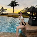 Kang Ji-young Instagram – 🤍🩵💛🧡🏝️