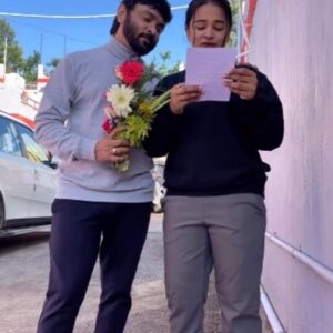 Kannika Snekan Instagram - 2 years completed 🥰  innum innum niraiya niraiya love ❤️ 
love you @kavingarsnekan kannamma happy wedding anniversary 🌿🤞🏻💐🍫
#kollimalai 
@rvr_hotels_rejoicevillaresorts 🤞👍

#weddinganiversary #love #care #time #spending #travel #divotional #god #true #life #peace #happy #joy #celebration #celebrate