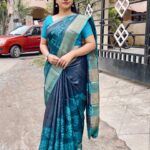Kannika Snekan Instagram - The Tussar Silk Saree is from @bagavati_boutique . One upcoming Unique boutique located in Tuticorin. They have wide range of sarees and maxis for any occasions . Do visit the page and check out their collections