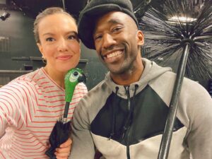 Kara Lindsay Instagram - Mary and Bert reporting for duty☂️
@mrawayne is glorious in every way! 
@nctheatre