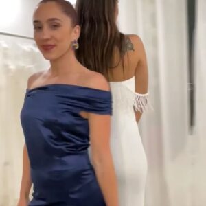 Kara Royster Instagram - Thank you so much @azazieofficial !  Loved getting to check out the amazing showroom and felt beautiful in my dress. Be sure to check out the formal and informal styles of #azazie ✨🤍