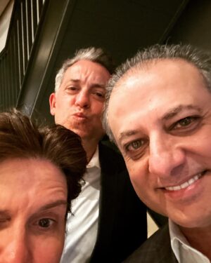 Kara Swisher Instagram - The fine folks @voxmedia sure know how to throw a podcast party where me and @preetbharara got to talk about AI, Santos, Trump and more.