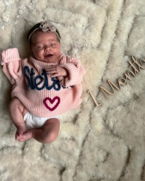 Kara Keough Instagram - 1 month of lovin’ Stetsy Lou 🤍