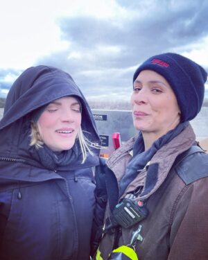 Kara Killmer Instagram - Season 11 photo dump. Mostly of @hanakogreensmith and I acting nuts, but some quality #bts of @danielkyri and @mrmayo and a few others as well. It’s all about humor here. My favorite is Hanako’s, “God she’s beautiful,” comment in the last slide. @nbconechicago @wolfentertainment