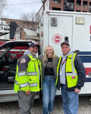 Kara Killmer Instagram - Filming prep week! Makeup @chicagomakeupartists! Fittings with Sue! Special effects with the whole crew! My very last Ambo driving training today…😢😛 Everything is coming together to bring you an awesome season 12! @nbconechicago @wolfentertainment #bts #chicagofire