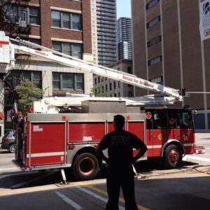 Kara Killmer Instagram - These are the very first few pictures I took, or was tagged in, when I first came to Chicago. Going up in the Squad 1 basket was my first exposure to the CFD—some of the best firefighters in the country! The view from my very first apartment was absolutely stunning and the beginning of a love affair with the gorgeous city of Chicago!