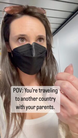 Karalynn Dunton Instagram - IF PEOPLE ARE ALLOWED TO AIR TAG DOGS WHY CAN’T I SECRETLY HIDE TRACKERS ON MY PARENTS?!? #travel #airtag #dad