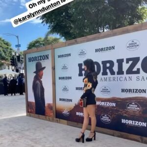 Karalynn Dunton Instagram - Austin Archer is one of the most talented people I’ve had the pleasure of working with EVER and you’re telling me I got to walk the GOLD carpet for his movie?!! ARE YOU SERIOUS?!! Go watch Horizon, I’m biting my nails in anticipation for chapter two (and also three and four). @yourpal_austin @wbpictures #wbinvited #horizonamericansaga @horizonamericansaga (keep scrolling for what I look like at the end of the night 🤧)