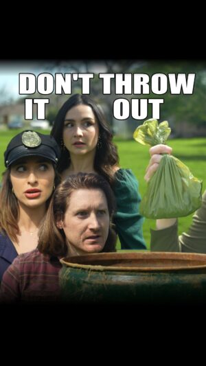 Karalynn Dunton Instagram - Don’t throw it out! #dog #dogshit #giveittome #park #cop #basketballshorts #sketchcomedy @karalynndunton @sydandolivia @yourpal_austin