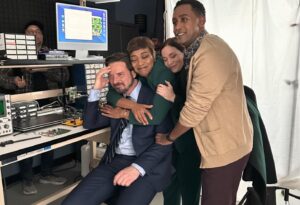 Karen Robinson Instagram - What can I say about this, besides THANK YOU, THANK YOU, THANK YOU. The Universe dreamed WAY bigger than I did, and this was the most extraordinary gift. I am in love with these people. I am in debt to the incredible crew. I am in thrall of the creators. And I can’t wait for you to see it. (I brought my mommy to work with me. I miss her.) @lawandorderto @cameronpicstv @larkproductions #allcanadiantalent