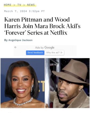 Karen Pittman Instagram - Over the moon to work w Lovie, Michael, Wood and the entire production in @netflix new series “Forever,” written and produced by my longtime friend, the extraordinary @marabrockakil 💜  You can see the full  article on Instastory.