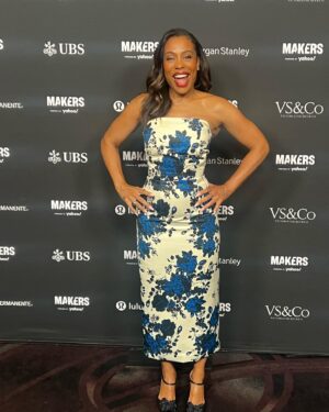 Karen Pittman Instagram - Very happy to be with these trail blazing future changing @makerswomen for the next two days- strategizing on how to make change and build a community around women’s’ issues- and sharing the platform with the extraordinary @jsmithcameron  tomorrow- Maybe a @themorningshow x @succession spin off? 🤭