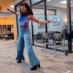 Karimah Westbrook Instagram - Dancing with gratitude as I am finished with filming season 6 of #AllAmerican! Shout out to the cast, writers, crew and everyone involved with making this show happen. What a wonderful journey. 💜🏈
