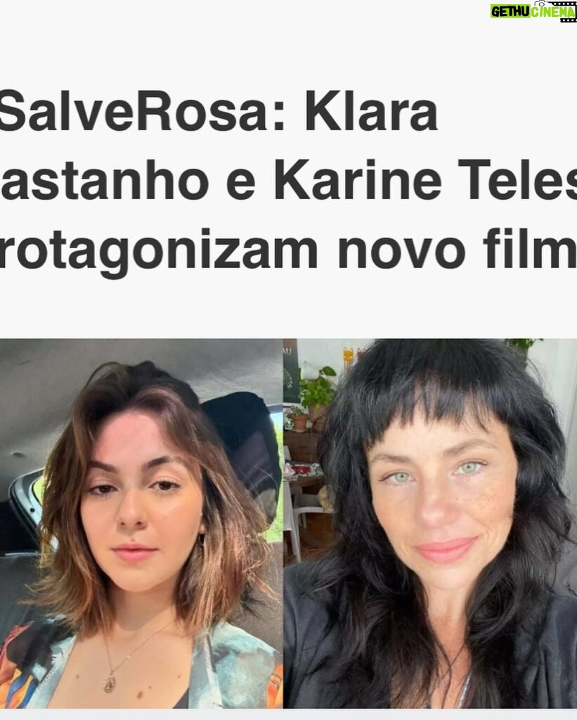 Karine Teles Instagram - Tô bem devagar nos posts, mas vim rapidinho dar uma notícia que já está circulando por aí! Agora posso contar! Salve Rosa, filme de Susanna Lira será meu próximo trabalho em cinema ! Animada demais pra me jogar nas filmagens! #aindadeferiasepostando #workbitch #cinemabrasileiro #vivaocinema #maralobão