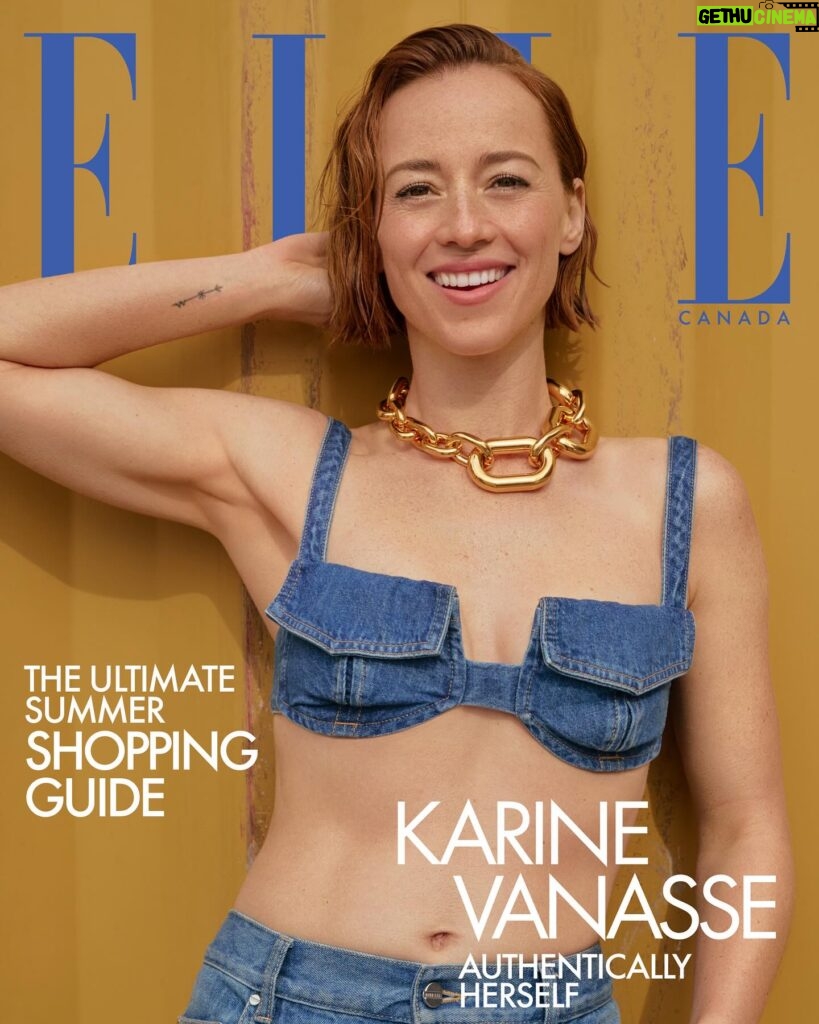 Karine Vanasse Instagram - Introducing our Summer 2024 cover star: Karine Vanasse! Since she last appeared in the pages of this magazine, Karine Vanasse has been busy adding to her many onscreen credits with the film Ru and the award-winning series Avant le Crash (Before the Crash). She has been hosting both the Canadian and the Quebec versions of the hit reality-TV series The Traitors and most recently travelled to Berlin and Senegal to film a documentary series that’s set to be released next spring. It’s obvious that she’s genuinely excited about this project, and she has relished the chance to connect with a fresh new wave of creators who don’t hold back when it comes to their art form. What excites her even more is that they work in a different industry from her. “It feels good to meet people who are real—who aren’t just following the crowd,” she says. “It’s not about extreme nonconformity; it’s simply about doing what you damn well please.” Read the interview in ELLE Canada’s Summer 2024 issue, on newsstands June 3. Publisher: @sophiebanford Editor-in-chief: @joannafox Words by: @camillecardingoyer Photographer @maxabadian Creative director @olivia_leblanc Stylist @patrickvimbor Makeup artist @leslie_ann_thomson (@theproject.agency, using @skinceuticals and @wonderblush) Hairstylist @daviddamours (using @kerastase_official) Manicurist @onglesnatalia Producer @penelope.lm Photography assistants pachakal and @donloga Stylist assistant Joseph Schaffner Production assistants @eloiselemay and @flo_le_bel Special thanks to @fonderiedarling @karinevanasse wears @dionlee (bra top and jeans) and @rabanne (necklace, at @ssense)