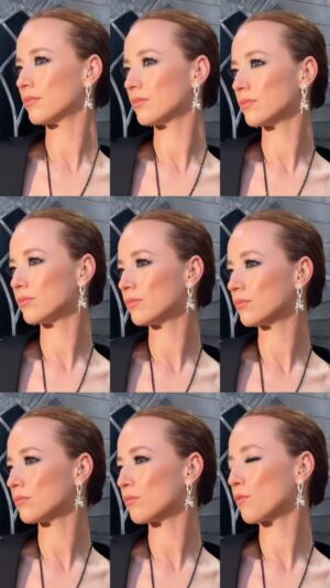 Karine Vanasse Instagram - Are you ready for Episode 3 of @thetraitorscanada ? 
Stay tuned Monday night on @ctv 
💥💥💥💥
With @karinevanasse wearing All Canadian Designers 🇨🇦@dorian.who @houseofgallagher @oracjewelry 
Styling @olivia_leblanc @indiannna 
Hair @valeriaamirova @theproject.agency using @davinesofficial 
Beauty Direction and Makeup by Me @theproject.agency 

Skincare
@charlottetilbury Magic Cream 
@charlottetilbury Collagen Superfusion Firming & Plumping Facial Oil
@charlottetilbury Beautiful Skin Foundation 
@charlottetilbury Beautiful Skin Medium to Full Coverage Radiant Concealer with Hyaluronic Acid
@charlottetilbury NudeGasm Face Palette 
@charlottetilbury Rock & Khôl in Bedroom Black 
@charlottetilbury Hollywood Flawless Eye Filter in Diva Lights 
@charlottetilbury Iconic Nude Liner 
@charlottetilbury Lip Lustre in Sweet Stiletto 
@charlottetilbury Pillow Talk Push Up Lashes Volumizing & Lengthening Mascara
@sweedbeauty Cluster 3D in Medium and Long 

#beautylook #thetraitorscanada #thetraitors #thetraitorsuk #thetraitorsus #karinevanasse #realitytv #realitytvhost #makeupartist #makeuptutorial #celebritymakeupartist #makeuplover #charlottetilbury #lathomsonmakeup #theprojectagency