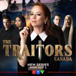 Karine Vanasse Instagram - Trust no one. Suspect everyone. @thetraitorscanada arrives on @ctv and @cravecanada on Oct 2nd. This might be the most fun, unexpected and exciting ride I’ve said yes to. For those who are already aware of the concept of this show, you know what’s coming… for the others, get ready for the biggest murder mystery game 🔪 Our 20 guests will arrive at my Manor very shortly… 📷 @ericmyrephoto