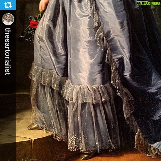 Karla Cossío Instagram - #Repost @thesartorialist ・・・ I kept staring at this painting (and all the paintings really) in total amazement at the artists ability to capture the perfect essence of any given fabric. I'm a child of the photographic period so when I see something that looks realistic I take it for granted but when you just stop and think at the skill it must take to create a painted version of silk so perfect that you can almost hear the dry rustle, it gives you a deeper appreciation for the ability if the human hand.
