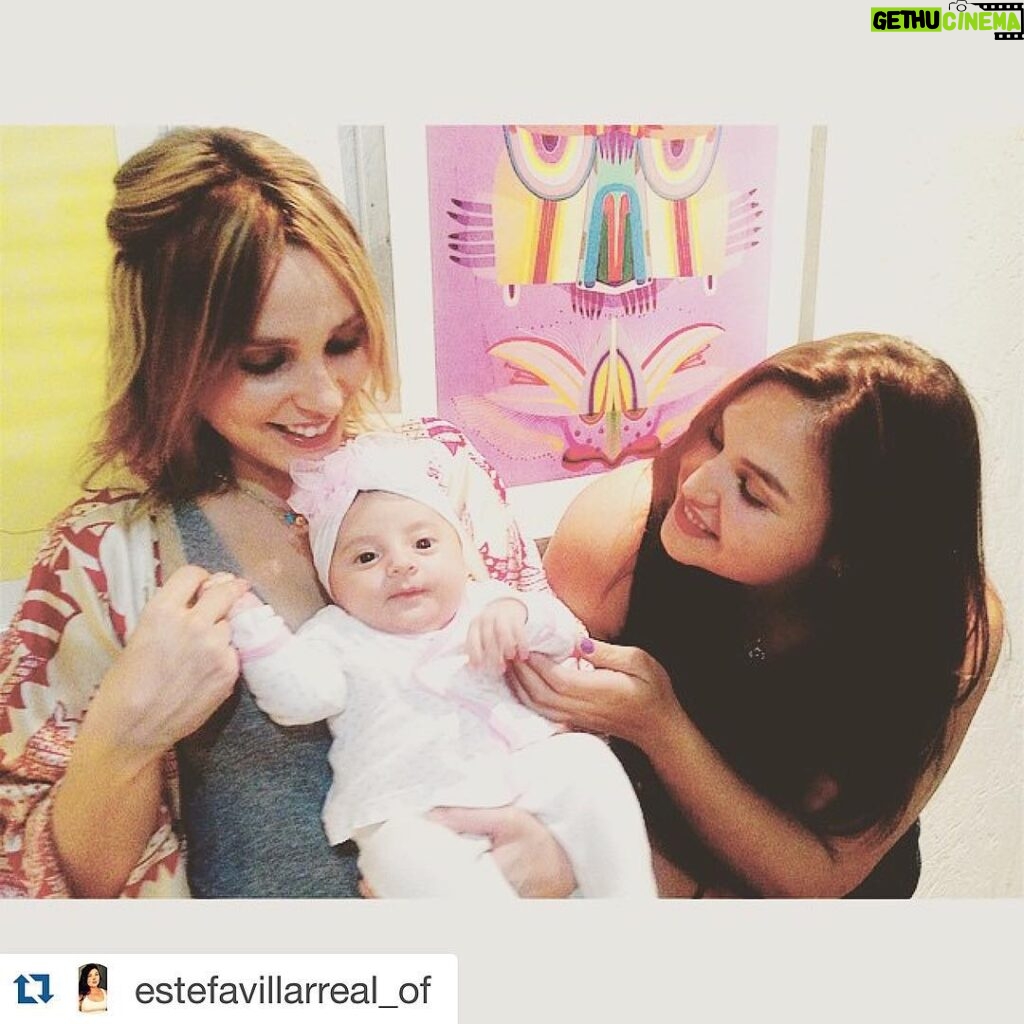 Karla Cossío Instagram - #Repost @estefavillarreal_of ・・・ She's like a rainbow 👑🌸🍼💗 @karcossio #sisterLOVE 💕