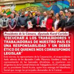 Karol Cariola Instagram – 🔴📢 “Nos parece muy importante poder recoger cada uno de los puntos que aquí se han planteado. Plantearse la importancia de avanzar en una reforma de pensiones, de tener mayor recaudación fiscal a través de una reforma tributaria, que hoy día el Gobierno lo ha planteado como un pacto fiscal”, señaló la representante de la Cámara Baja. 

👉🏻 La diputada Cariola aseguró que como mesa pondrán a disposición de todos los parlamentarios y parlamentarias los once puntos del #ManifiestoSocial que responde a las demandas de diferentes organizaciones sociales que abarcan a trabajadores del sector público y privado de los sectores de la salud, transporte, además de representantes de pobladores y pymes.

👉🏻 “Nos parece clave para poder seguir legislando en función no solamente del crecimiento económico, sino que de un crecimiento económico con equidad, que también contemple a los trabajadores y trabajadoras en mejores condiciones. Estamos disponibles para eso, pero siempre y cuando también sea considerando que este crecimiento tiene que ser con equidad y redistribución de la riqueza”, expresó Cariola.

👉🏻 “Hoy el salario mínimo no se corresponde ni se considera un salario que esté a la altura de las necesidades que la vida cotidiana de los chilenos y chilenos tienen. Haber logrado los 500 mil pesos es un avance, pero no es suficiente”, expresó la parlamentaria por el #distrito9. 

👉🏻 Asimismo, se refirió a la necesidad de “plantearse un salario vital que no solamente se reduzca a la valorización de la comida, sino que a otros criterios que tienen que ver con la vida cotidiana, con la salud, con la educación y con una serie de otras necesidades cotidianas y fundamentales que tienen los chilenos y chilenas, nos parece que es clave para el debate que vamos a enfrentar”.