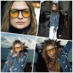 Karolina Muller Instagram - L A news. Peacock Edition… Caught in a storm and caught in a moment @karolinamullerofficial @gosiablasiak_ @bo.caple @studiocirca.apparel @a.brunch.of.brothers #laspotlight #trendingnow #wereableart #eyewear @see_eyecare #neverwithoutmysees #peacockedition #moodygram #palosverdes  #losangeles #cityofangels #hollywood #socal #actorslife #californialove #californication #celebstyle #fashionstyle #celebfashion #reportagespotlight #actress #model #celebrity #karolinamuller #karolinamullerofficial #welcometohollywood