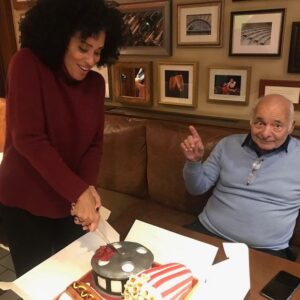 Karyn Parsons Instagram - Woke up to the heartbreaking news that the beautiful Burt Young has left us. An incredible talent, but also such a lovely person. I was so lucky to have been able to spend a little bit of time with him. What a joy. 
My sincere condolences to his family.

Thanks for all you gave us, Burt.
Rest well. ❤️