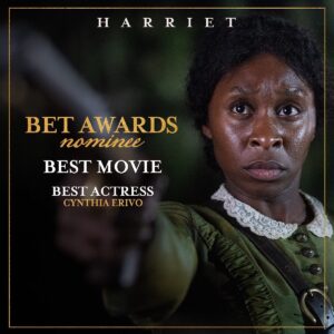Kasi Lemmons Instagram - This feels strangely surreal right now. Thank you #BETawards for the nominations. Congratulations to my my friend, my fam @cynthiaerivo ❤️ and my #harriet family❤️👊🏽💙