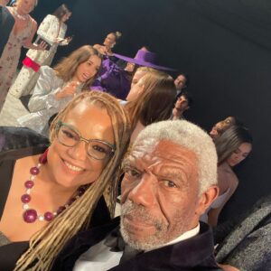 Kasi Lemmons Instagram - It was an amazing night, thanks to the luminous, immensely talented Cynthia Erivo lighting up the room and bringing the house to their feet with Stand Up - a vision I’d been holding since I first heard the song a year ago. Thank you @cynthiaerivo for exceeding my dreams!! Thank you @alejandraindesign for the fabulous ruby necklace!! I felt grand!