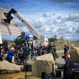 Kate Kennedy Instagram - A tin of B(iscui)TS from episode 5. 

@halotheseries @paramountplus @amblin

1 & 2) Schlappin the bassnipes
3) Danny Sapani spartan sandwich ft. superstar stunt performers @pannecooking & Ibé Kieta. 
4) Director Jonathan Liebesman using a very small fan on his very biggest fan. 
5) Our two AD angels from heaven. Must have clocked 100k steps a day for the battle.
6) The back of the man the myth the megawatt king @kwlindenlaub 
7) Hoopah! Our pure legend of a leader Chief @officialpabloschreiber ft. our crew of heroes. 
8) 343’s Halopedia, it’s Kenneth Peters. (Rare sight of him here without his red jacket.) 
9 & 10) Gorge sauces @natasha_culzac @charliemurphyactress @oliveisgray 

Photos: @annaveraphoto @annepoltorak @natasha_culzac I think