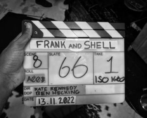 Kate Kennedy Instagram - A new short ‘Frank & Shell’ in the oven. Lick-the-bowl worthy filmbatter over 2 days thanks to these magic moviechefs:

DOP: The Maestro @benhecking 
Producer: @saturzand 
Cast: @khawajasc (excuse the light in the last photo, she’s a human lighthouse) and two very cool non-instabois Billy Barwick (the stupidly brilliant Will Brown) and (the wizard) Dom Wood ft. lovely @livmcdd 
Camera: @morgan.quashie 
Gaffer: @capturedby.jordan 
Sound: @jacobevans.sound 
1st AD: @ruby_phelan 
Runners: @livmcdd @noellesacher13 
Costume: @kara_colb 
Writer/Dir: this plank 

“Pat the Bum” 🎥