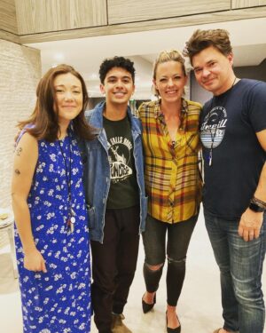 Kate Rockwell Instagram - To steal from the great @hunter__foster : the theater is all about family. When you build a show, you create a new family-people you show your vulnerabilities to, who you sweat and cry and laugh with. It’s doubly special at Broadway Vacation because the SHOW is also about family-working on this piece, I got a husband, two kids, and a crazy cousin alongside the fabulous company I worked with every day for 15 weeks to create this new show. 

And now, it’s time for me to go home and put my energy into my OWN family, which will be growing in just a few weeks. I’m so excited that the spectacular @meganreinking will be taking over the role of Ellen here in Seattle. She’s been right by my side-literally-for the past few months, supporting me and laughing with me, and she’s going to be fabulous in the show. (Swipe to the end for just one of our stupid #twinning backstage videos🤪)

Pregnant women and mothers are often treated as untouchables in this industry-a primeval way of thinking that is, SLOWLY, changing. I am beyond grateful to @kendavenportbway, Architect Theatrical, the @the5thavenuetheatre , @donnafeore , and my spectacular company for being leaders in that movement and our industry, and giving me the chance to build our show family while also building my own. 

To my Griswold crew: I adore you all so much, and I cannot wait to join you again. 

Now let’s go home. ❤️