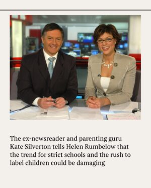Kate Silverton Instagram - By the 1990s the mood had hardened again as a reaction against unruly progressive schools. Gina Ford became a household name for imposing strict schedules on babies, and Jo Frost, aka Supernanny, became a television star for wearing dominatrix black leather gloves and threatening time-outs. 

Asimilar spirit currently pervades a network of mainly urban state schools that enforce quiet compliance from students through techniques like isolation rooms and restricted playtime. Most famous among them is Michaela Community School in Wembley, London, both academically outstanding and “the strictest school in Britain”, led by Katharine Birbalsingh, who posted on social media that children had “original sin”. What about isolation periods?

“There is absolutely no need for these shaming, suppressing policies,” Silverton says. “I’m thinking about schools now. We have really lost our way when we think this is how to treat children. Seriously.”

🔗Click the link in the bio to read the full interview