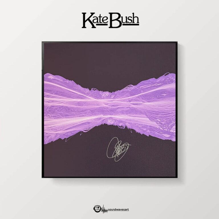 Kate Bush Instagram - To celebrate War Child's 30th anniversary, Kate has signed a very limited collection of artwork created from a sound wave of 