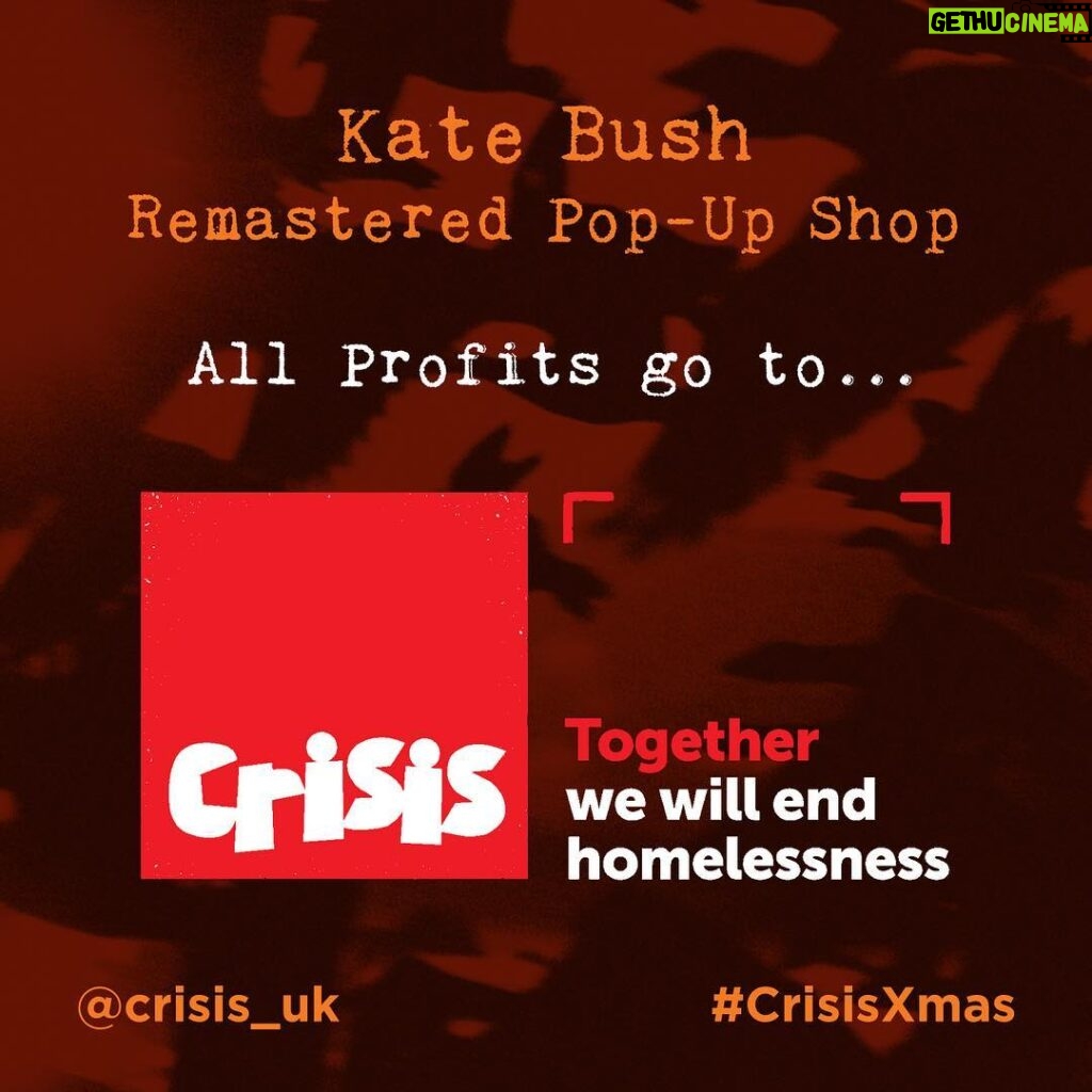 Kate Bush Instagram - @crisis_uk #crisisxmas