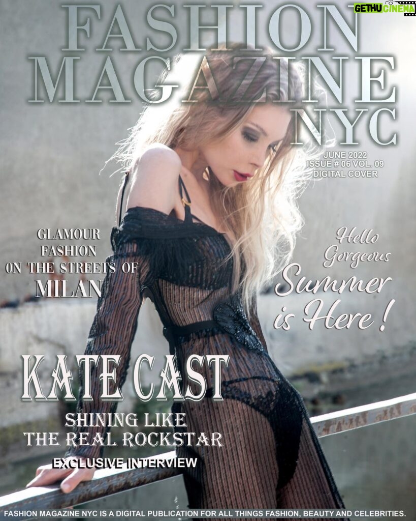 Kate Cast Instagram - KATE CAST Shining Like The Real Rockstar Exclusive Interview Link in our Bio⬆️ CREDITS: MODEL : Kate Cast @katecast PHOTOGRAPHER : Marc Evans photographer @marc_evans_photography MUA: Nevia Varisco @neviavariscomakeupartist DESIGNER : Carmela France @carmela_franco_fashiondesigner DESIGNER : Napoleao Cesar @napoleaocesar #fashionmagazinenyc #instafashion #fashiondesigner #fashionphotographer