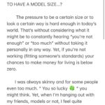 Kate Cast Instagram – HOW MUCH CALORIES DOES IT TAKE TO HAVE A MODEL SIZE…? 

  The pressure to be a certain size or to look a certain way is hard enough in today’s world. That’s without considering what it might be to constantly hearing “you’re not enough” or “too much” without taking it personally in any way. Yet, if you’re not working (fitting someone’s standards) your chances to make money for living is below zero.  Continue reading on the screenshots beyond the Maxim pics. ❤️. HOW MUCH DO YOU EAT PER DAY ? No matter if you’re model or not.