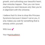 Kate Cast Instagram - We grown up in the fairytale of believing that we are a little princess 👸🏼 and one day, there will be the Prince Charming coming to rescue us. Think about Sleeping Beauty or Snow White who wait to be saved by the Prince. When we’re little, each of us secretly wants to be like them – beautiful, innocent, and in love. Each of us wants to be the Princess. When we grow up we dress up certain way, wear the makeup, play certain games to attract an attention of men, compete with other woman. We behave and do the things we think it’s good for us so we can be the best version of his ideal girlfriend. From romantic movies, we have learned that we should wait for Mr. Right. We all love to watch Pretty woman or Sex in the city over and over again. Every typical romantic movie ends with getting him and being a complete woman for the first time in life. Without him, we’re nothing. I don’t know if it’s just me but I have had enough of these manipulations telling us that there’s nothing more important in this world then getting the love of man. They cheat on us, they are not serious and all the ‘good ones’ seem to be taken already or become the gays. 😅 I call it the Princess syndrome. Living in this way, you can never start living like your life really matters. You feel incomplete without him, so you don’t create the life that you dearly want. You tell yourself that it will come once he marries you. Thus you cut off parts of yourself and put your life on hold. Do you know what the funniest and saddest thing is? He doesn’t want the needy Princess who is envious of other Princesses. He wants a real woman who enjoys herself and her life, regardless of whether he has arrived yet. But When you focus on yourself, your inner growth, and cultivating your beautiful heart, then miracles happen. Then you can have anything you want because only then you’re in alignment with the Universe. I believe that it’s time to drop this Princess Syndrome because it doesn’t serve you. It only makes you wait for something that is already within yourself. With love 💕 #spiritualbitch