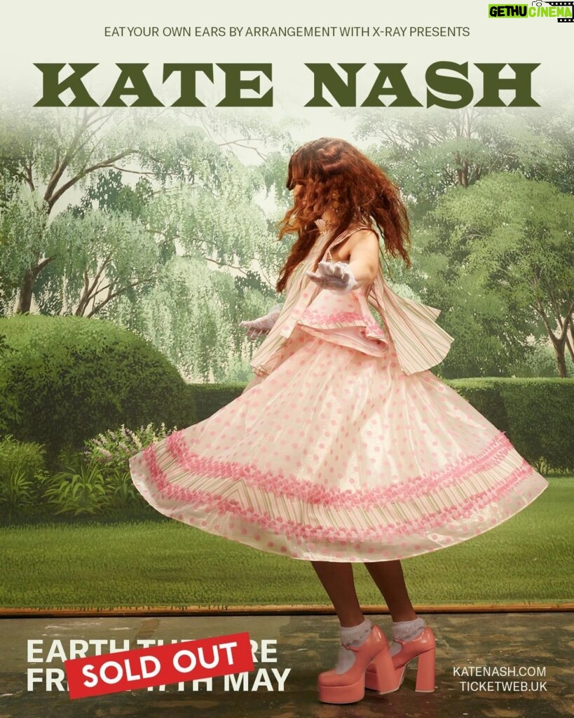 Kate Nash Instagram - London show is now sold out, see you there 🌝