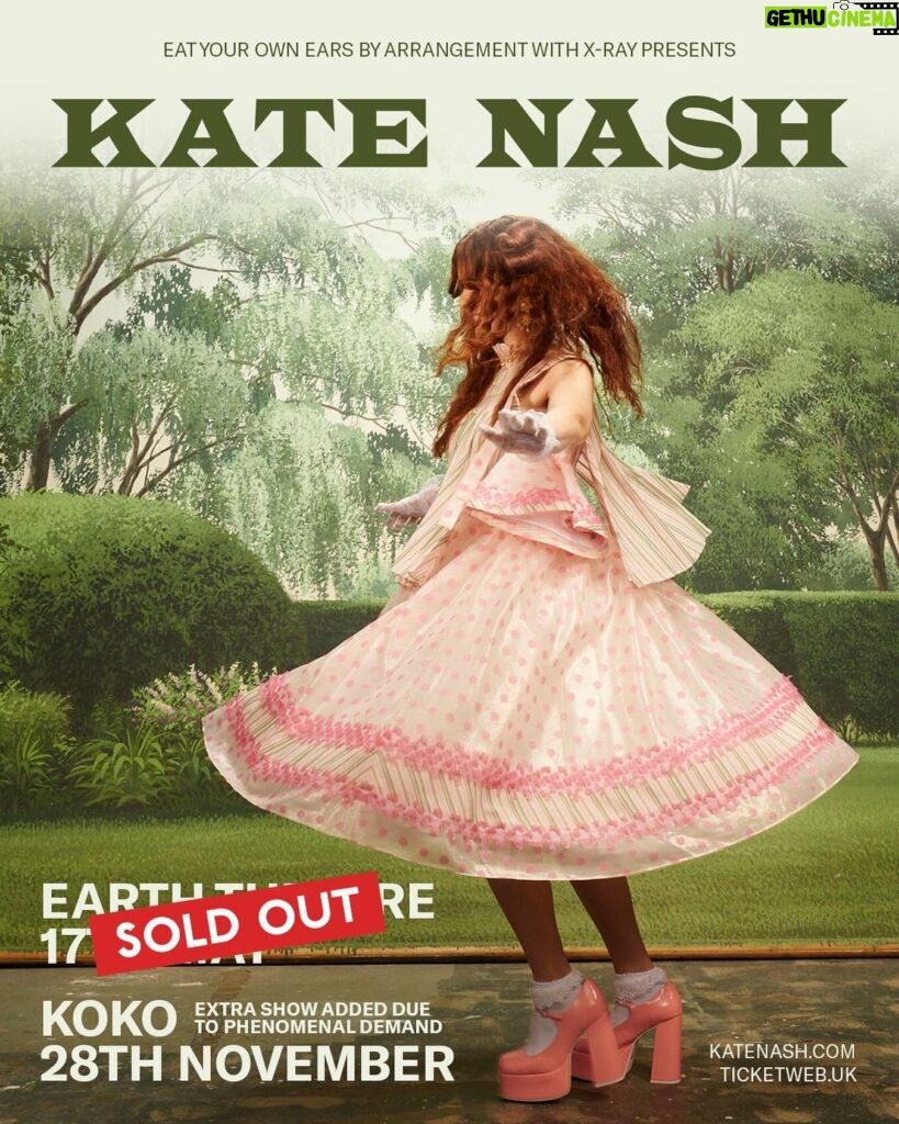 Kate Nash Instagram - Tickets are NOW ON SALE for my London show at the iconic @kokocamden on 28th November! Go get em at the link in my bio!