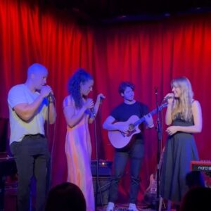 Katelyn Tarver Instagram - My album release show at Hotel Cafe was so much FUN. Getting to celebrate this album with you in person instead of from behind a screen was so special and exactly what I needed. Thank you all for coming out and to all my special guests that sang with me and made the night even more meaningful!! @johnnyswim @kendallschmidt @amanda.tarver. A beautiful night I’ll remember for a long time. Maybe even forever but who knows life is long and my memory is kinda bad. Thank you thank you thank you.