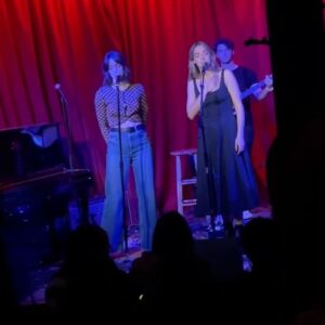 Katelyn Tarver Instagram - My album release show at Hotel Cafe was so much FUN. Getting to celebrate this album with you in person instead of from behind a screen was so special and exactly what I needed. Thank you all for coming out and to all my special guests that sang with me and made the night even more meaningful!! @johnnyswim @kendallschmidt @amanda.tarver. A beautiful night I’ll remember for a long time. Maybe even forever but who knows life is long and my memory is kinda bad. Thank you thank you thank you.